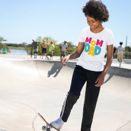 Mama und Vater Typografie T-Shirt