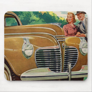 Mama und Vater's BIG golden 1941 Plymouth Mousepad