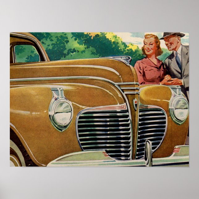 Mama und Vaters MAMMOTH Golden 1941 Plymouth Poster (Vorne)