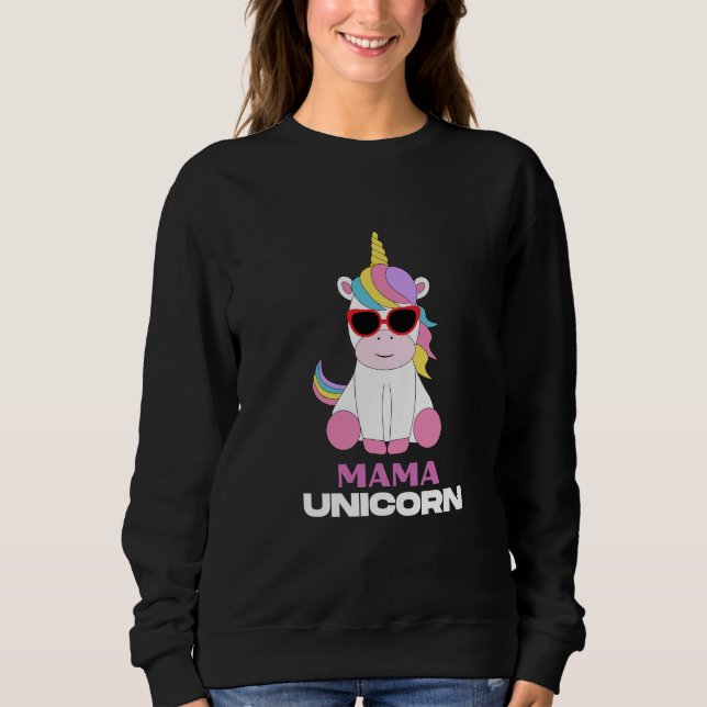 Mama Unicorn Magic Squad Sweatshirt (Vorderseite)