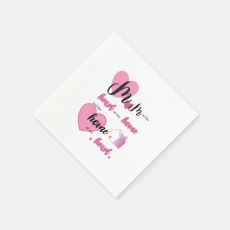 Mama unser Holzbox-Schild für Zuhause Serviette