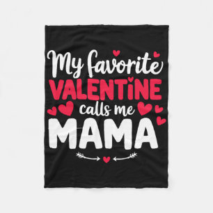 Mama Valentine Niedlich Romantischer Valentinstag Fleecedecke