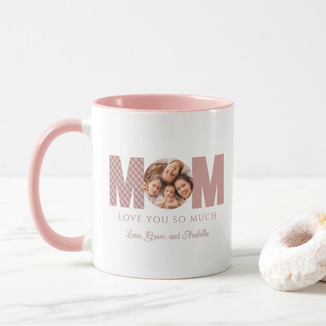 Mama Valentinstag Foto Tasse (Mit Donut)