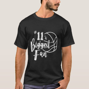 Mama-Vater der Nummer 11: Größter Fan-Bysketbyll-P T-Shirt
