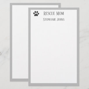Mama-Vater für Hunde Eltern-Individuelle Name Briefpapier