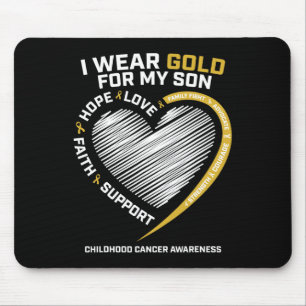 Mama Vater ich trage Gold für mein Sohn Kinderkreb Mousepad