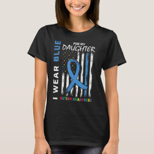 Mama Vater ich tragen Blau für meine Tochter Autis T-Shirt