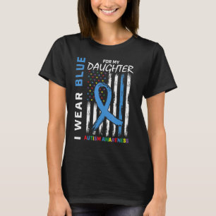 Mama Vater ich tragen Blau für meine Tochter Autis T-Shirt