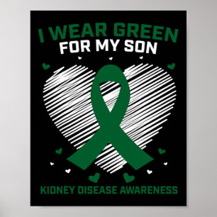 Mama Vater ich tragen Grün für meine Sohn Nierener Poster