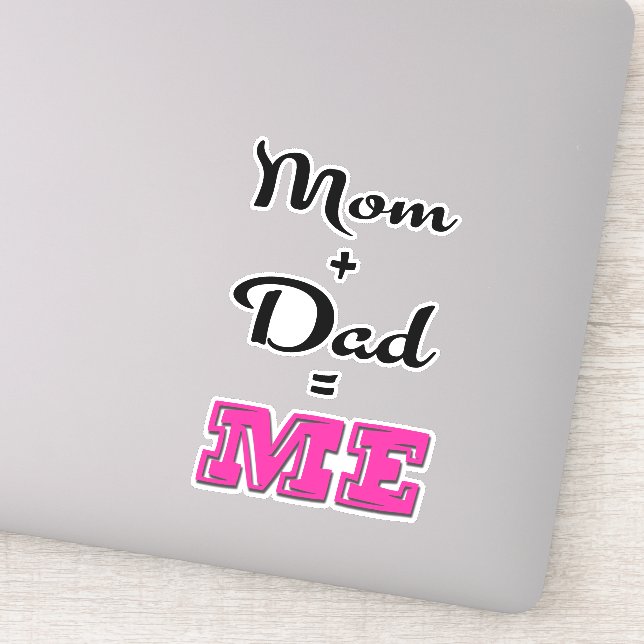 MAMA + VATER = ME AUFKLEBER (Detail)