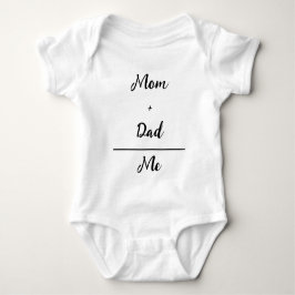 Mama + Vater = Me White Baby Bodysuit Strampler