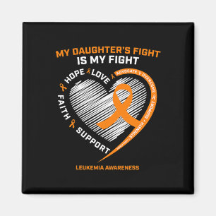 Mama Vater Orange My Daughters kämpfen Leukämie Kr Magnet