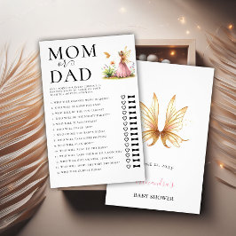 Mama Vater Raten Sie, wer Baby Dusche Spiel Famili Flyer