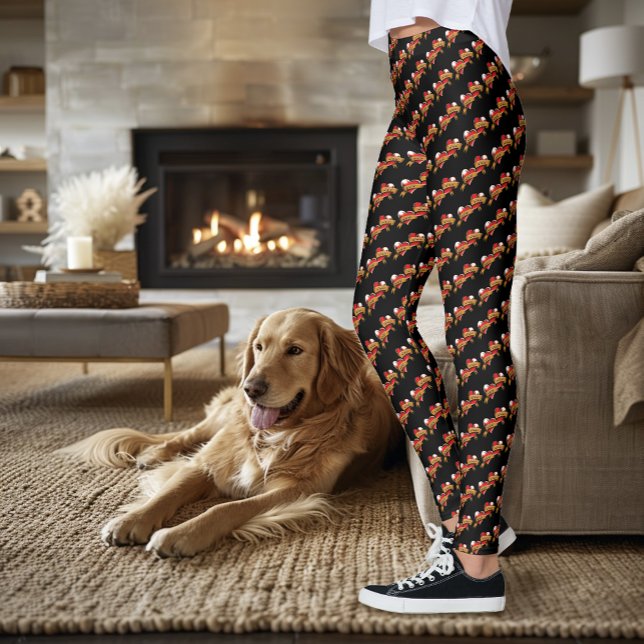 Mama Vater Rotes Herz Tattoo Leggings (Von Creator hochgeladen)