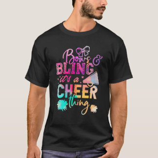 Mama Vater Wasserfarbenbeutel und Blende Cheerlead T-Shirt