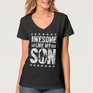 Mama Vater Zitat Phantastisch wie mein Sohn glückl T-Shirt