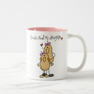 Mama - Verrückt nach meiner Tochter T-Shirts und G Zweifarbige Tasse