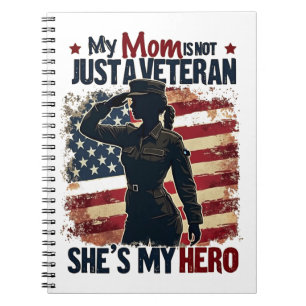 Mama Veteran Hero Patriotic Mütter Day Notizblock