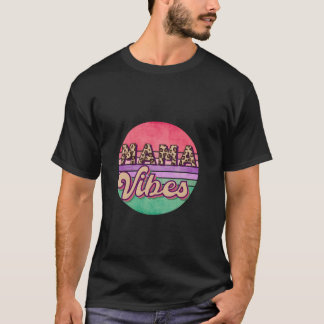 Mama Vibes Leopard 70er T-Shirt