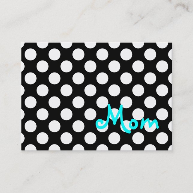 Mama-Visitenkarte Telefonnummerkarte (Vorderseite)