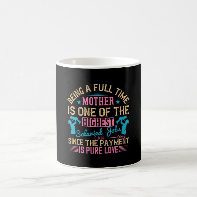Mama - Vollzeitbeschäftigung Kaffeetasse (Mittel)