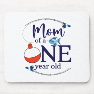 Mama vom großen Fang Fischerjunge erster Geburtsta Mousepad