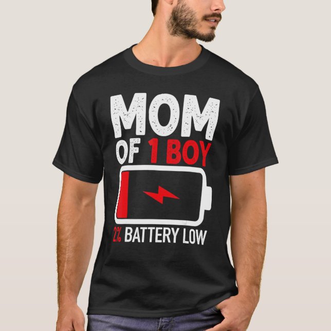 Mama von 1 schwach gebackenem Jungen von der Mutte T-Shirt (Vorderseite)
