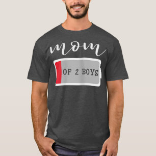 Mama von 2 Jungen aus dem Geburtstag der Söhne T-Shirt