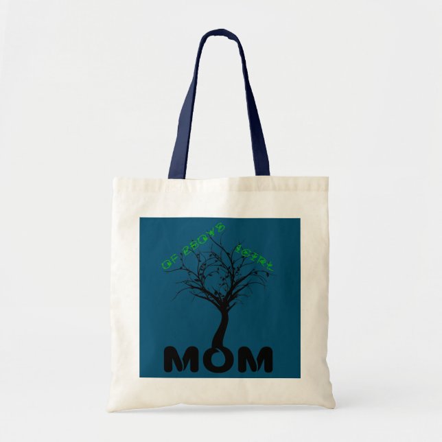 Mama von 2Boys + 1girl Design tree und Tragetasche (Vorne)