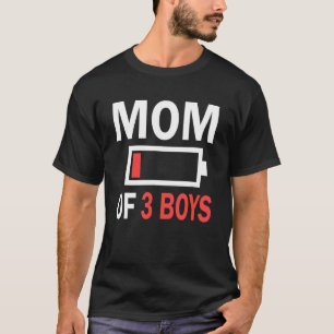 Mama von 3 Jungen von den Sohn Müttern Tag Geburts T-Shirt