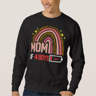 Mama von 4 Jungen Leoparden Regenbogen von Sonn-Mu Sweatshirt