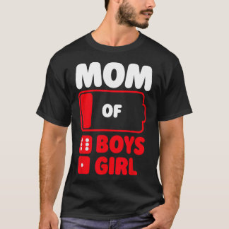 Mama von 6 Jungen und einem Mädchen T-Shirt