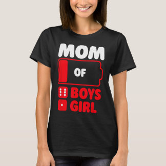 Mama von 6 Jungen und einem Mädchen T-Shirt