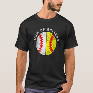 Mama von Ballern Baseball Softball-Mama T-Shirt