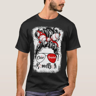 Mama von beiden Messy Bun Haare Brille  T-Shirt