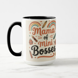 Mama von Mini-Bossen Mom Life Süße Mama Geschenk Tasse