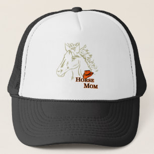 Mama von Pferden mit Hut-Trucker-Hut/Kappe Truckerkappe