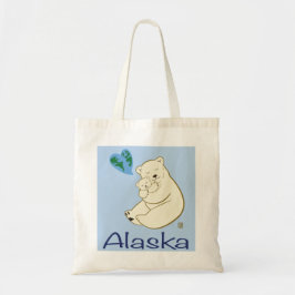 Mama von Polarbären und Kuhtaschen Tragetasche