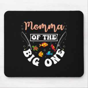 Mama von The Big One Angel-Fisch Geburtstagsfeier  Mousepad