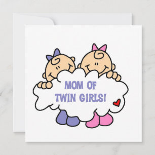Mama von Twin Girls T - Shirt und Geschenken