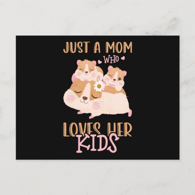 Mama von zwei Guinea Schwein nur eine Mama, die Postkarte (Vorderseite)