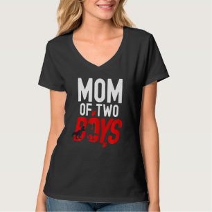 Mama von zwei Jungen Rex Dinosaurier für Mutter D T-Shirt