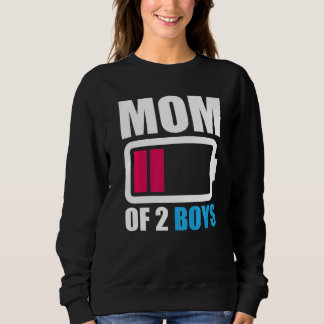 Mama von zwei Jungen von der Sohn-Tochter zu Mutte Sweatshirt