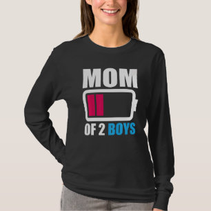 Mama von zwei Jungen von der Sohn-Tochter zu Mutte T-Shirt