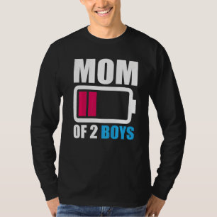 Mama von zwei Jungen von der Sohn-Tochter zu Mutte T-Shirt