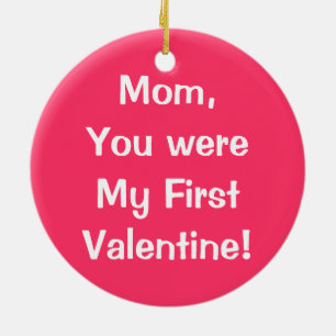 Mama waren Sie meine ersten Keramikornament