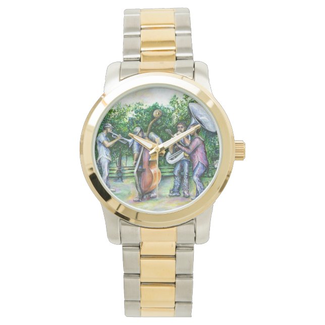 Mama warnte mich nie vor Tuba Players Watch Armbanduhr (Vorderseite)