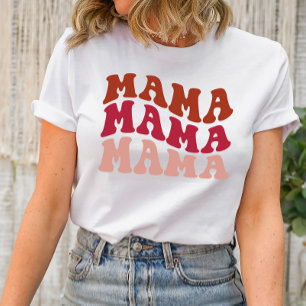 MAMA Wavy Schriftart Groovy Shirt