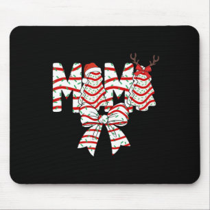Mama Weihnachtsbaum Cake Muster Coquette Bow Xmas Mousepad