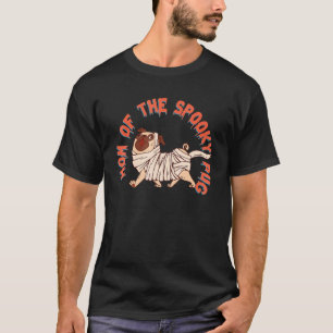 Mama wenn der gruselige Mops-Vater Halloween-Kos T-Shirt